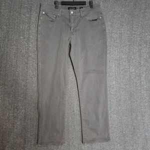 Lucky Brand Jeans Mens 34x30 Gray 410 Athletic Slim Leg Dark Wash Preppy Casual